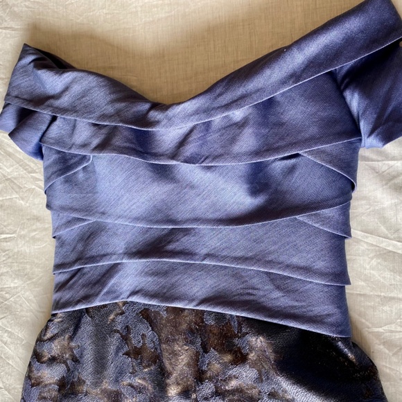 Rene Ruiz Off the Shoulder Ballgown Size 12 - Picture 3 of 11